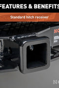 Curt 13489 Class III Receiver Hitch installed on Volkswagen ID.4 with concealed OE design and 2-inch receiver
