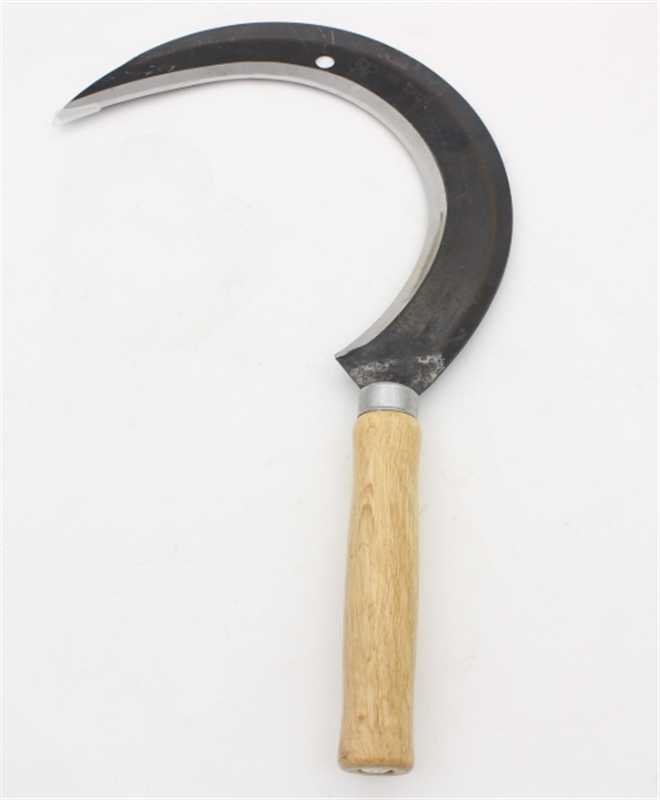 Curved Blade Hand Sickle – 2mm Thick Steel Grass, Weed & Brush Cutting Tool for Garden and Farm Work SICK01 - with | Sold by Uncle Wiener's Wholesale