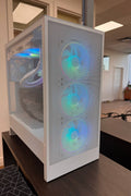 Custom NZXT H5 Flow RGB gaming PC setup
i7-13700K liquid cooled gaming PC with RTX 4060
High-performance DDR5 desktop tower with RGB lighting