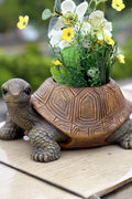 Cute Turtle Resin Flower Pot – Decorative Planter for IndoorOutdoor Use G5806 - with | Sold by Uncle Wiener's Wholesale