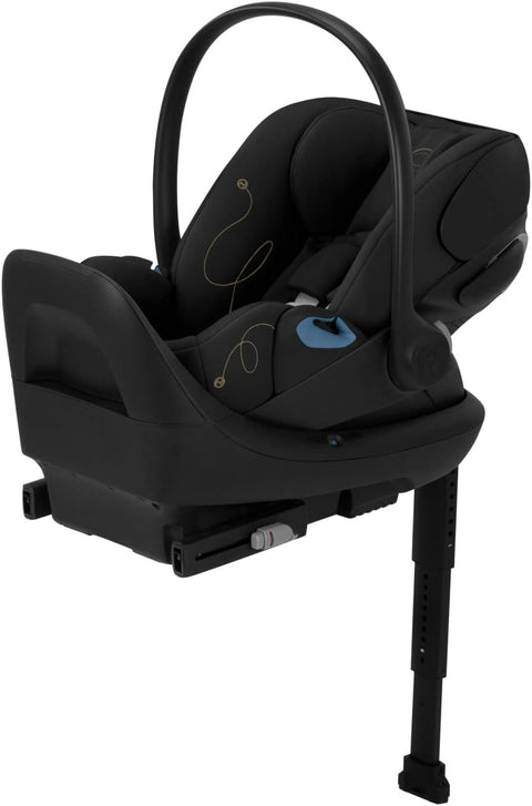 Cybex Cloud G Comfort Extend Infant Car Seat – 45% More Recline, Rigid LATCH Installation, Load Leg, Anti - Rebound Base, Linear Side - Impact Protection, 0 - 35 lbs, Moon Black - with | Sold by Uncle Wiener's Wholesale