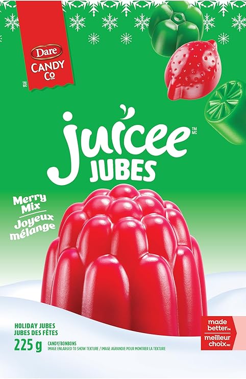 Dare Candy Co Real Juicee Christmas Merry Mix Gumdrops - Snack with | Sold by Uncle Wiener's Wholesale