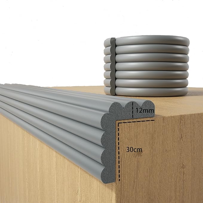 DBYDBY Baby Proofing Wall Corner Protector – 6.56FT Pre-Taped Soft Rubber Foam Edge Guard - Home products with | Sold by Uncle Wiener's Wholesale