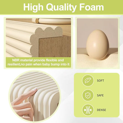 DBYDBY Baby Proofing Wall Corner Protector – 6.56FT Pre-Taped Soft Rubber Foam Edge Guard - Home products with | Sold by Uncle Wiener's Wholesale
