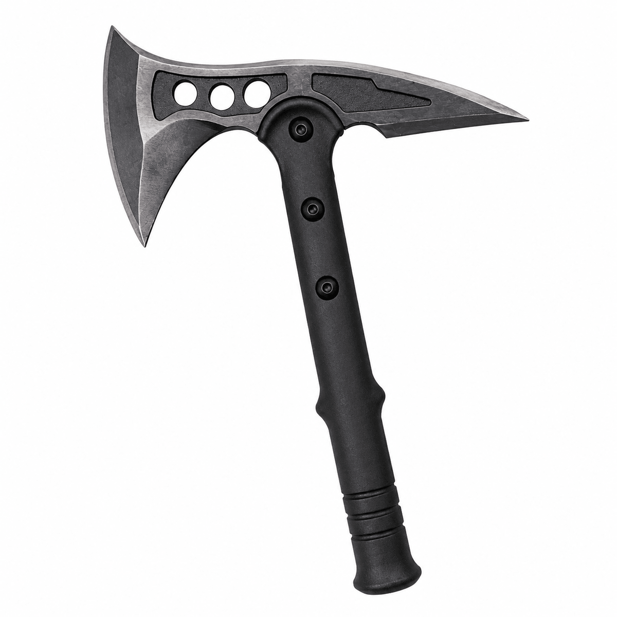 Decorative Fantasy Style Axe with Black Handle and Patterned Blade AXE399 - with | Sold by Uncle Wiener's Wholesale