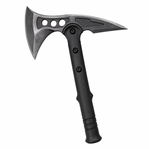 Decorative Fantasy Style Axe with Black Handle and Patterned Blade AXE399
