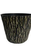 Decorative Tree Log Flower Pot – 14.7 Round Planter, Rustic Look, Indoor Outdoor G5787 - with | Sold by Uncle Wiener's Wholesale