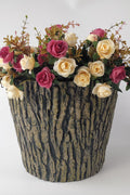 Decorative Tree Log Flower Pot – 14.7 Round Planter, Rustic Look, Indoor Outdoor G5787 - with | Sold by Uncle Wiener's Wholesale