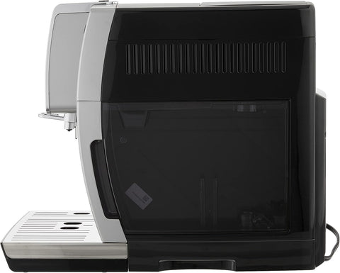 De'Longhi Dinamica Fully Automatic Coffee & Espresso Machine, Iced - Coffee, Premium Adjustable Frother, Burr Grinder + Descaling Solution, Cleaning Brush & Ice Cube Tray, Stainless Steel, ECAM35025SB - with | Sold by Uncle Wiener's Wholesale