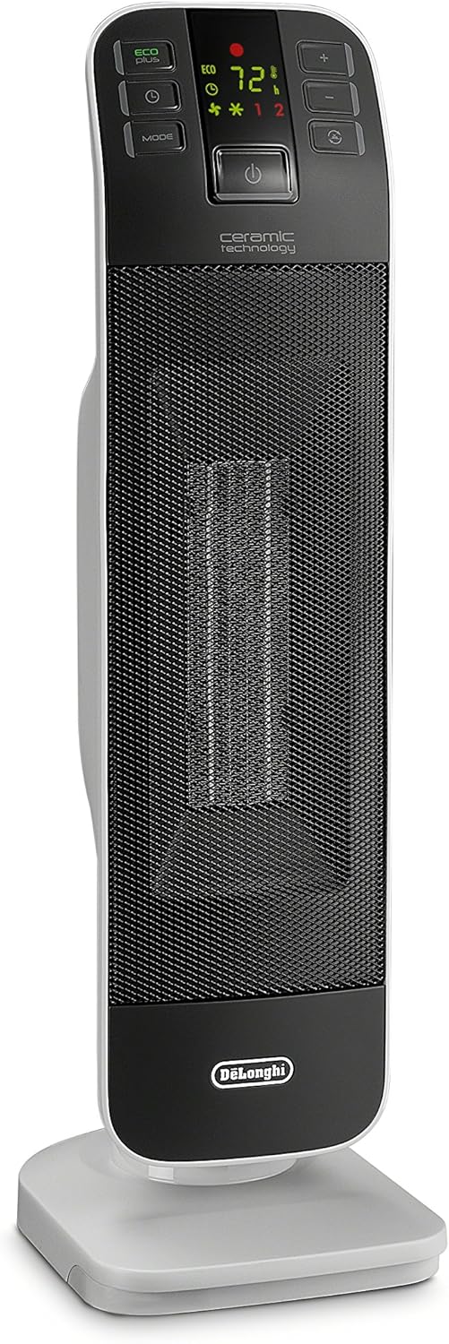 De'Longhi HFX65V15CA Tower Ceramic Fan Heater, Gray - with | Sold by Uncle Wiener's Wholesale