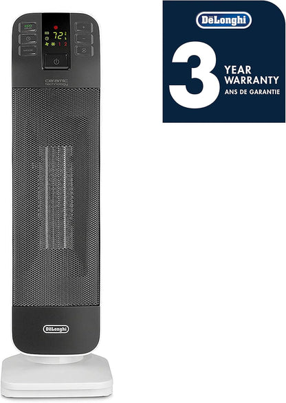 De'Longhi HFX65V15CA Tower Ceramic Fan Heater, Gray - with | Sold by Uncle Wiener's Wholesale