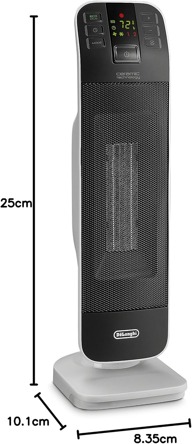 De'Longhi HFX65V15CA Tower Ceramic Fan Heater, Gray - with | Sold by Uncle Wiener's Wholesale