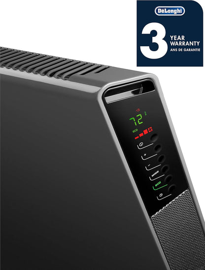 DeLonghi SlimStyle Convection Fan Heater, Asphalt Grey, 1 - with | Sold by Uncle Wiener's Wholesale