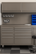 Deluxe 6 FT Tool Bench & Storage Cabinet – Stainless Steel, SKU: GTX1817 - with Stainless steel | Sold by Uncle Wiener's Wholesale