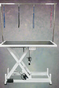 Deluxe Electric Adjustable Pet Grooming Table – Side View

Heavy-Duty Dog Grooming Table with Non-Slip Surface

Electric Lift Grooming Station with Arm Attachments

Pet Grooming Table with Remote Control – Model 1127691

Grooming Table Adjustable Height – Professional Use