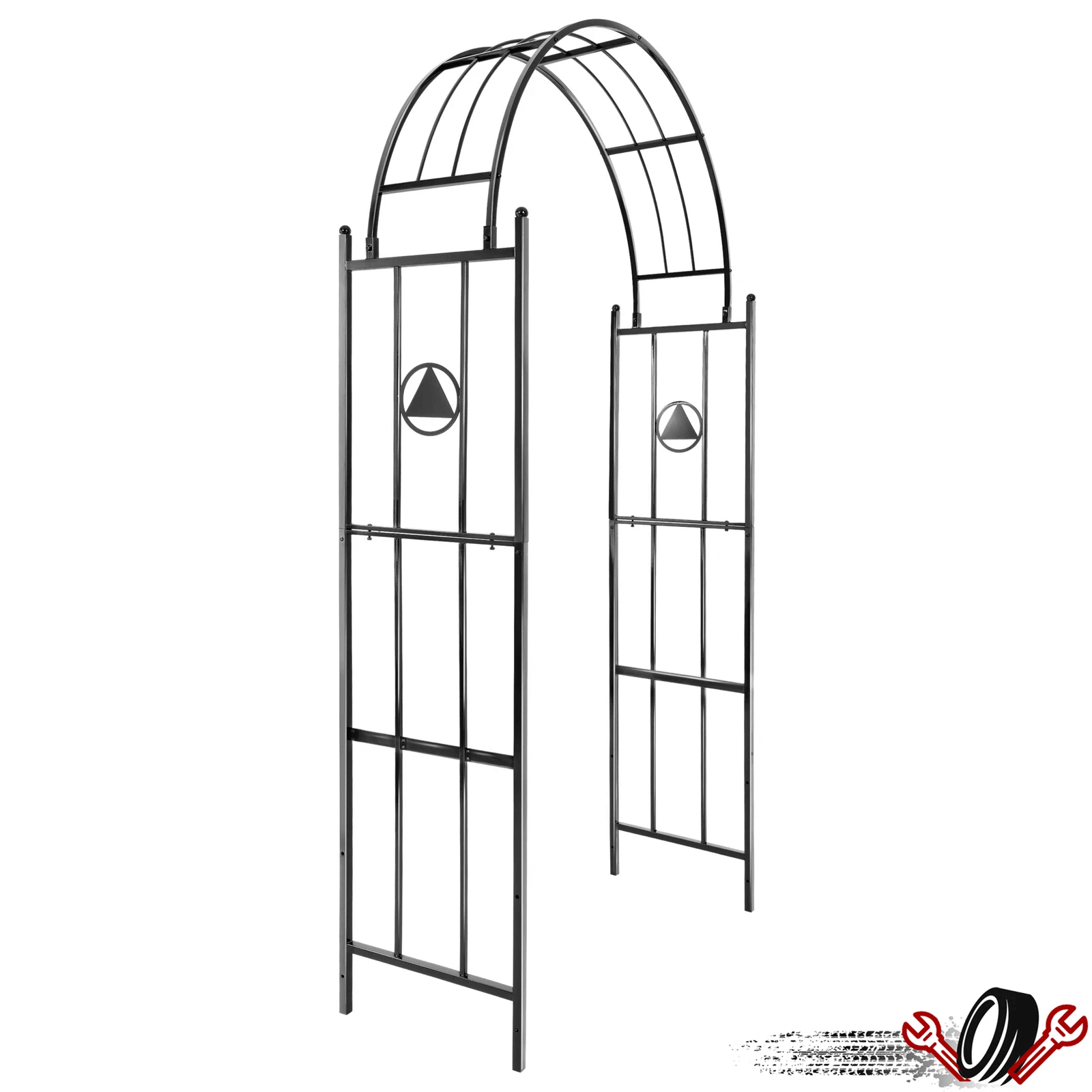 Deluxe Garden Archway Arbor Trellis Yard Decor Wedding Patio Gate 89.5 In LYOM3262 - with | Sold by Uncle Wiener's Wholesale