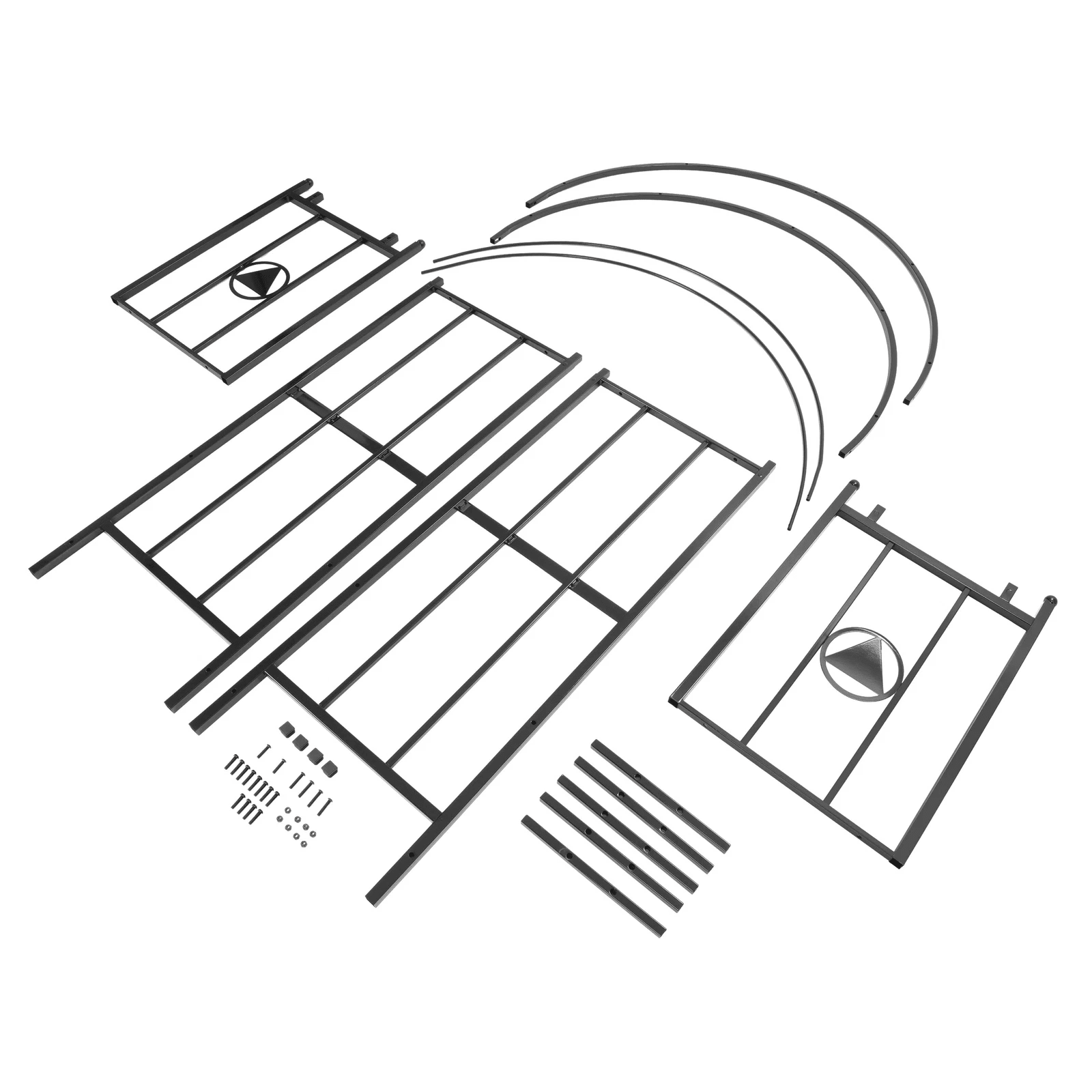 Deluxe Garden Archway Arbor Trellis Yard Decor Wedding Patio Gate 89.5 In LYOM3262 - with | Sold by Uncle Wiener's Wholesale
