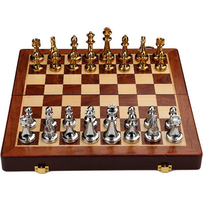 Deluxe Metal Chess Set with Storage – Tournament Board & Staunton Style Pieces – 93C7FX - with | Sold by Uncle Wiener's Wholesale