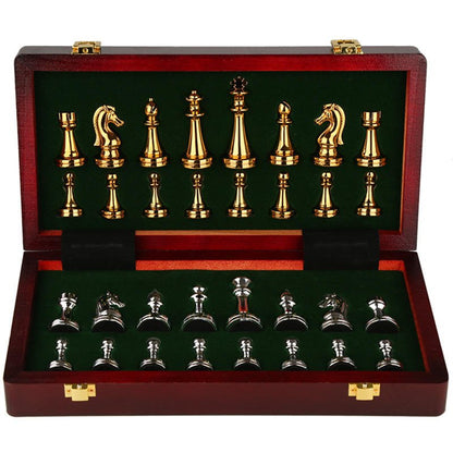 Deluxe Metal Chess Set with Storage – Tournament Board & Staunton Style Pieces – 93C7FX - with | Sold by Uncle Wiener's Wholesale