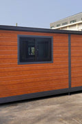 Deluxe Prefabricated Folding House – 2 Bedrooms, Kitchen, Electric Setup, Model: 0206DLX - with Roof Kit With Porch | Sold by Uncle Wiener's Wholesale