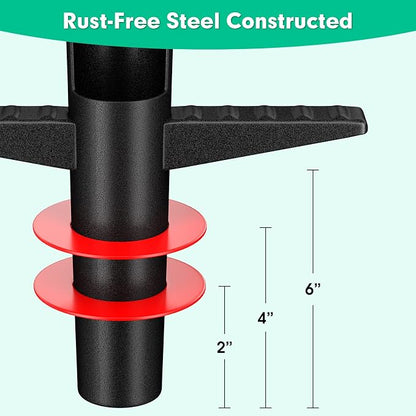 DEROFIT Heavy Duty Long-Handle Bulb Planter – 3-Inch Garden Hole Digger, Sod Plugger & Transplanting Tool - Garden & Landscaping with | Sold by Uncle Wiener's Wholesale