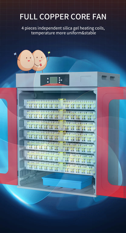110V Automatic Egg Incubator 1200W 7 Basket Commercial Hatching Machine CR728