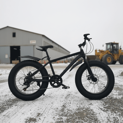Deviant 20" Shimano Fat Tire Bike – 7 - Speed, All - Season with Double Disc Brakes for Snow, Sand & Trails, SKU: 253041 - Automotive Tires with | Sold by Uncle Wiener's Wholesale