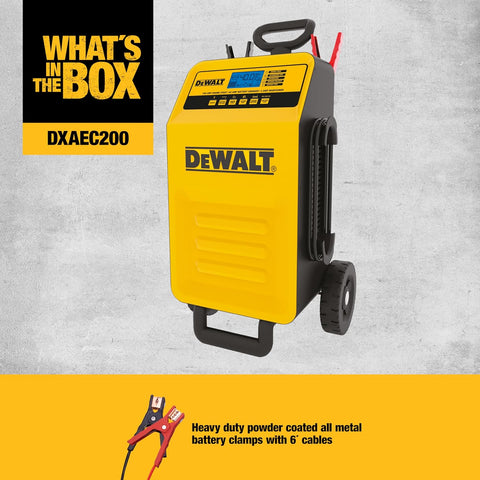 DeWalt DXAE200 Professional Rolling 40 Amp Battery Charger, 3 Amp Maintainer with 200 Amp Engine Start, used, good condition - with | Sold by Uncle Wiener's Wholesale