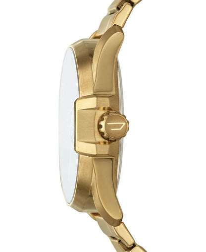 Diesel Men's MS9 Gold - Tone Stainless Steel Bracelet Watch 44mm - White - with White | Sold by Uncle Wiener's Wholesale
