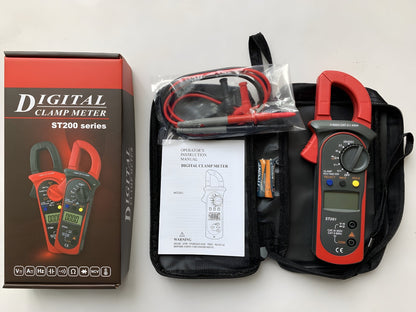 Digital Clamp Multimeter AC DC Voltage Current Resistance Capacitance Meter ST201 - with | Sold by Uncle Wiener's Wholesale