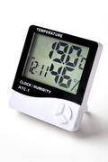 Digital Hygrometer Thermometer – Indoor Temperature & Humidity Monitor with Clock HTC1 - with | Sold by Uncle Wiener's Wholesale