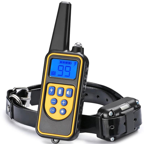 Digital Rechargeable Dog Training Collar with Remote – Anti - Bark, Waterproof & Multiple Modes (1 or 2 Collars) - with 1 COLLAR VERSION | Sold by Uncle Wiener's Wholesale