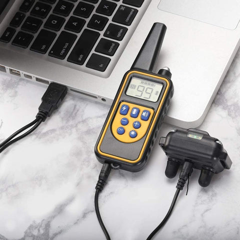 Digital Rechargeable Dog Training Collar with Remote – Anti - Bark, Waterproof & Multiple Modes (1 or 2 Collars) - with 2 COLLAR VERSION | Sold by Uncle Wiener's Wholesale