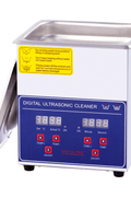 Digital Ultrasonic Cleaners – 2L, 6L, 10L & 30L Heated Stainless Steel - with 2L Stainless Steel Tank | Sold by Uncle Wiener's Wholesale