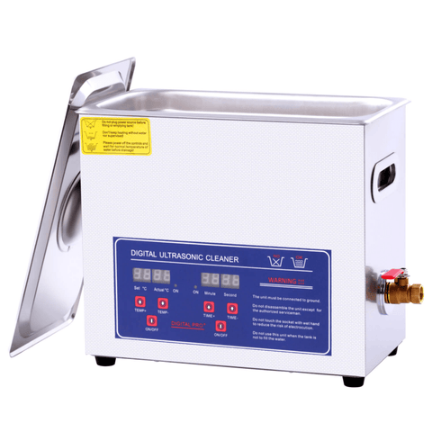 Digital Ultrasonic Cleaners – 2L, 6L, 10L & 30L Heated Stainless Steel - with 6L Heated Stainless Steel | Sold by Uncle Wiener's Wholesale