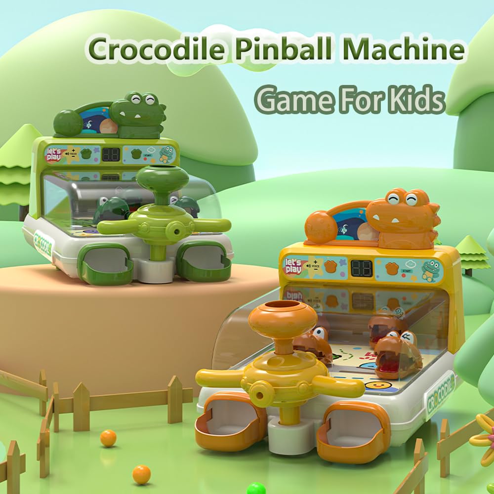 Dinosaur Crocodile Pinball Game Board Kids Arcade Toy CPS307349 - with | Sold by Uncle Wiener's Wholesale