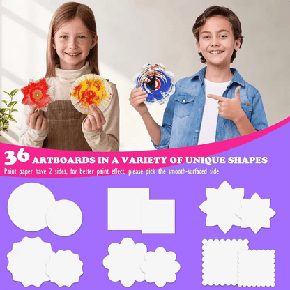 DIY Paint Spin Art Machine Kit for Kids – Art Spinner Toy | YS16381125 - with | Sold by Uncle Wiener's Wholesale