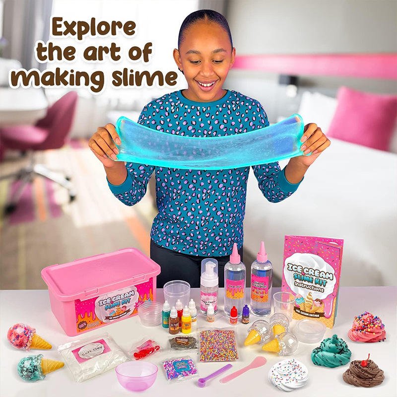 DIY Slime Craft Kit Large Stress Relief Creative Toy Set for Kids SLMK19 - with | Sold by Uncle Wiener's Wholesale