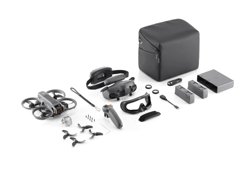 DJI Avata 2 Fly More Combo FPV Drone with DJI Goggles 3 RC Motion 3 and 3 Batteries - with | Sold by Uncle Wiener's Wholesale