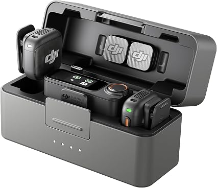 DJI Mic 3 Wireless Microphone System – Dual Transmitters, Receiver & Charging Case for Cameras, Smartphones & Content Creators - Electronics with | Sold by Uncle Wiener's Wholesale