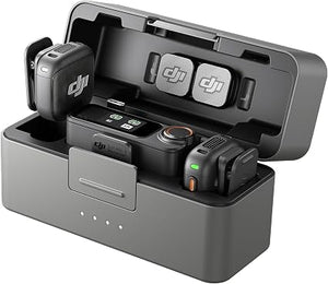 DJI Mic 3 Wireless Microphone System – Dual Transmitters, Receiver & Charging Case for Cameras, Smartphones & Content Creators
