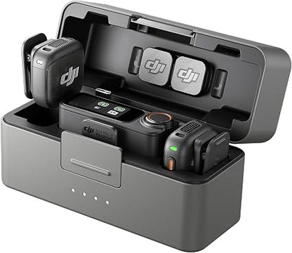 DJI Mic 3 Wireless Microphone System – Dual Transmitters, Receiver & Charging Case for Cameras, Smartphones & Content Creators - Electronics with | Sold by Uncle Wiener's Wholesale