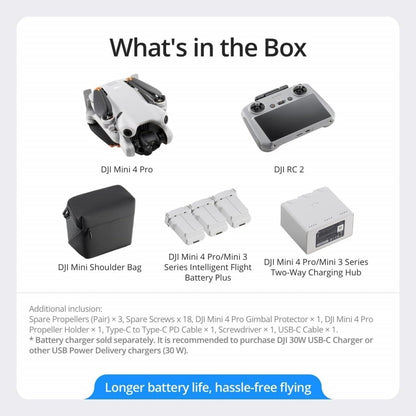 DJI Mini 4 Pro Fly More Combo Plus with DJI RC 2 4K Camera Drone - with | Sold by Uncle Wiener's Wholesale