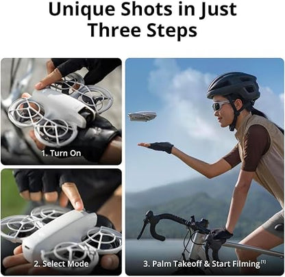 DJI Neo 4K Camera Drone – 135g Lightweight Self-Flying Mini Drone with AI Subject Tracking, Palm Takeoff, QuickShots & Stabilized Video, Grey (Controller-Free) - Electronics with | Sold by Uncle Wiener's Wholesale