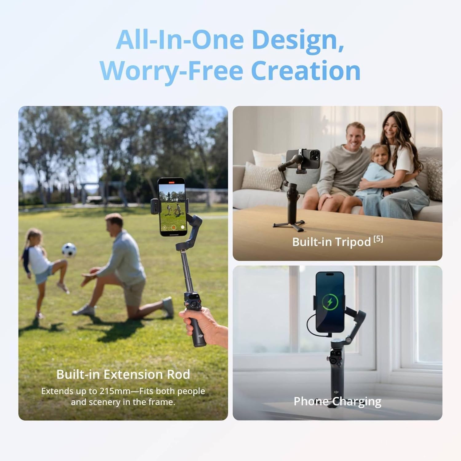 DJI Osmo Mobile 8 Smartphone Gimbal Stabilizer – 3-Axis Foldable Phone Gimbal with Native Tracking, Built-in Tripod & Extension Rod - Electronics with | Sold by Uncle Wiener's Wholesale