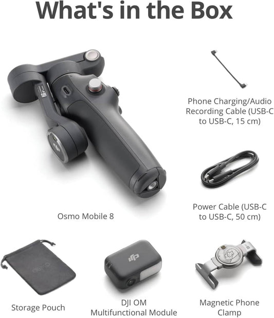 DJI Osmo Mobile 8 Smartphone Gimbal Stabilizer – 3-Axis Foldable Phone Gimbal with Native Tracking, Built-in Tripod & Extension Rod - Electronics with | Sold by Uncle Wiener's Wholesale