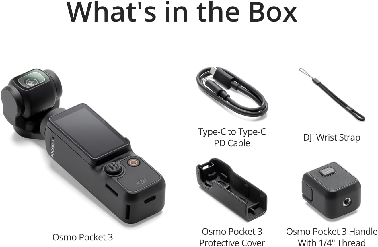 DJI Osmo Pocket 3 4K Handheld Camera – 3-Axis Stabilized Vlogging Camera with 2-Inch Rotatable Touchscreen - Electronics with Standard | Sold by Uncle Wiener's Wholesale