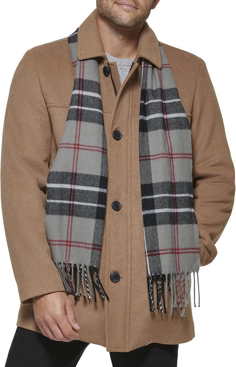 Dockers Men's Weston Wool Blend Coat with Scarf (Regular and Big & Tall) - with | Sold by Uncle Wiener's Wholesale