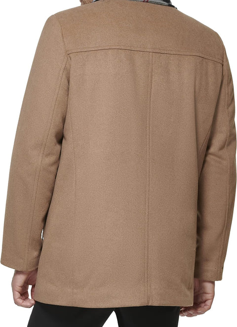 Dockers Men's Weston Wool Blend Coat with Scarf (Regular and Big & Tall) - with | Sold by Uncle Wiener's Wholesale