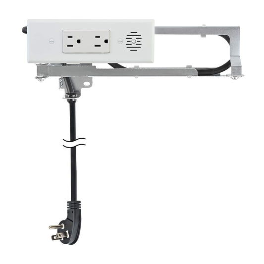 Docking Drawer Blade in - Drawer Outlet, Integrated Safety Shutoff, (2) 15 amp AC, White - with | Sold by Uncle Wiener's Wholesale